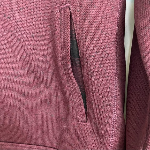 Eddie Bauer Full Zip Fleece Lined Sweater Large - Picture 4 of 6